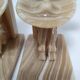 Pair of vintage Mexican cactus onyx bookends