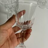 4 crystal glasses