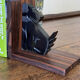 Art Deco bookends in rosewood and Bakelite