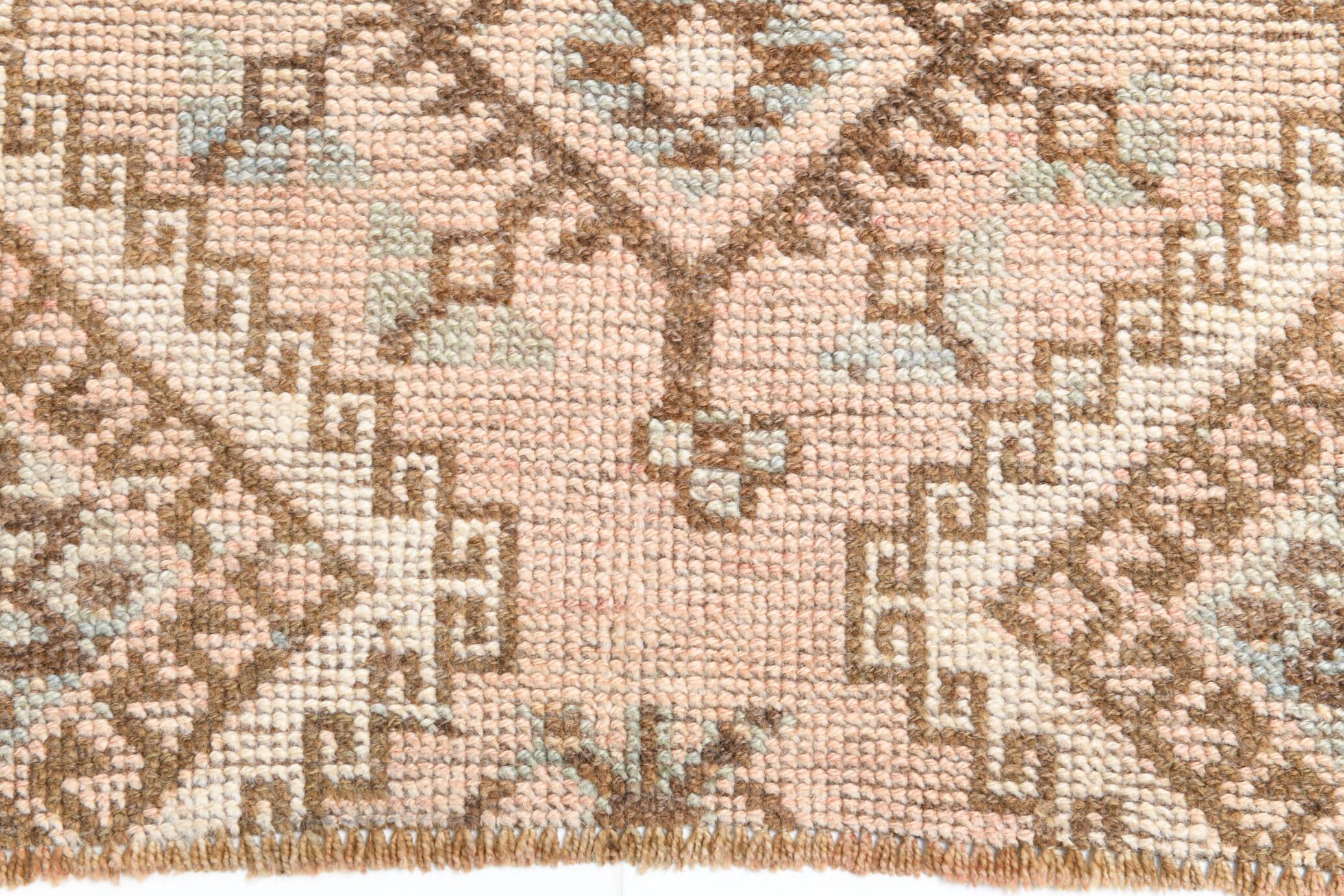 3x9 Brown Cream Classic Persian Runner Rug, 87x283Cm