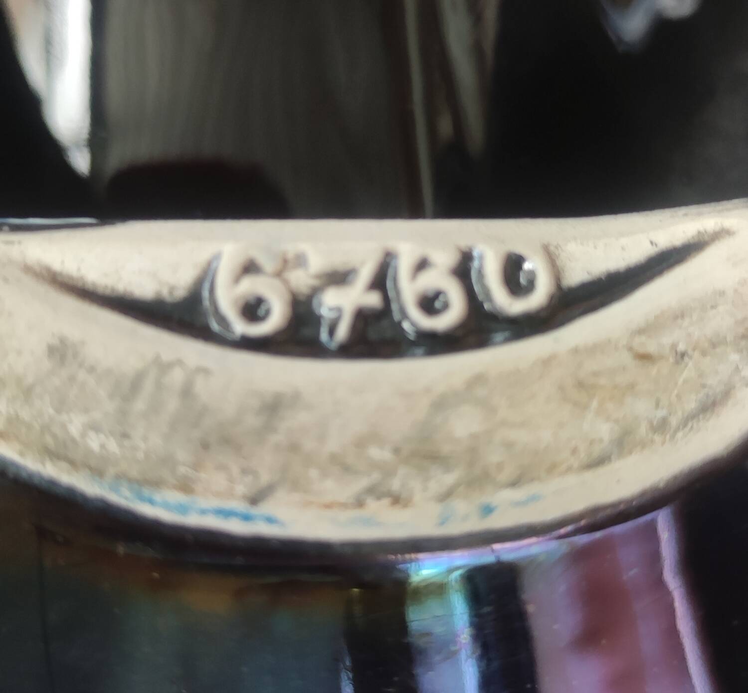 Very large Verceram iridescent ceramic bowl