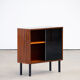 Meuble à vinyl bibliothèque scandinave en teck 1960