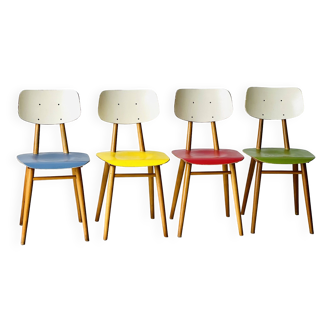 4 chaises de salle à manger Ton