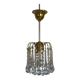 Murano glass and gold metal pendant light