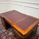 Bureau classique en cuir bordeaux Partnerdesk