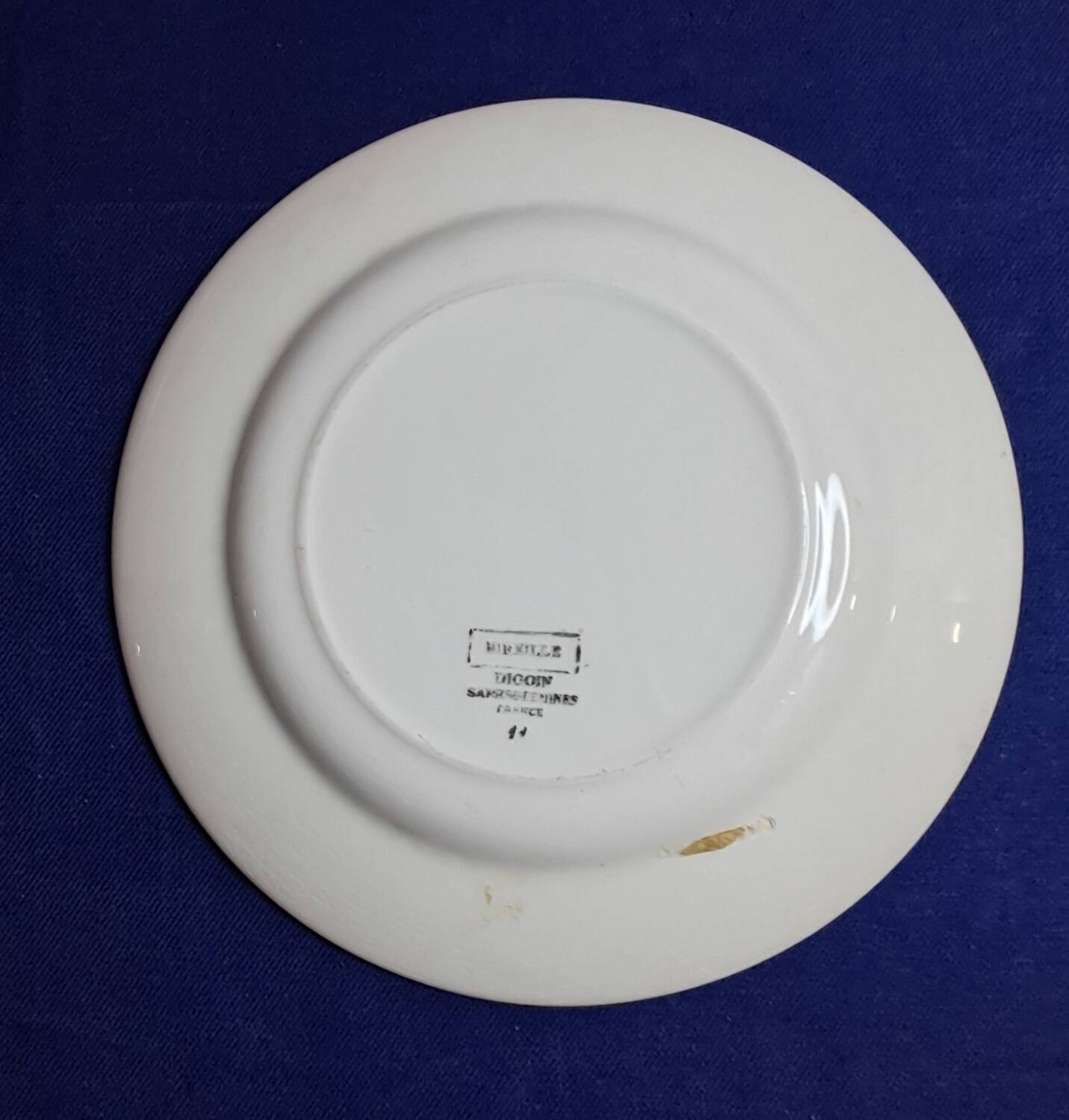 2 vintage flat plates model Mireille from Digoin Sarreguemines
