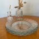 Set of four vintage Duralex Marguerite plates