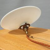 Suspension white opaline sequined copper cable