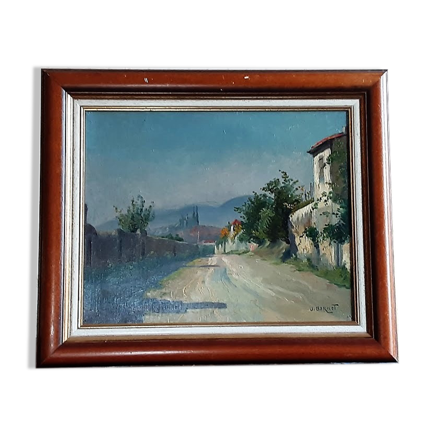 Landscape puydômois of j.bornot (xix-xxth)