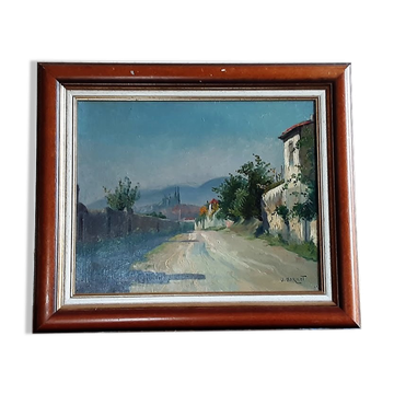 Landscape puydômois of j.bornot (xix-xxth)