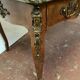 Louis XV style ceremonial desk, 19th century fawn leather top