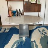 Table à Manger Ronde Luigi Saccardo pour Maison Jansen, années 70