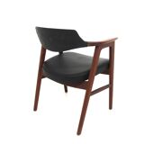 Fauteuil scandinave en teck Erik Kirkegaard Suède 1960