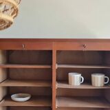 Meuble de métier - classeur à rideau double - vintage