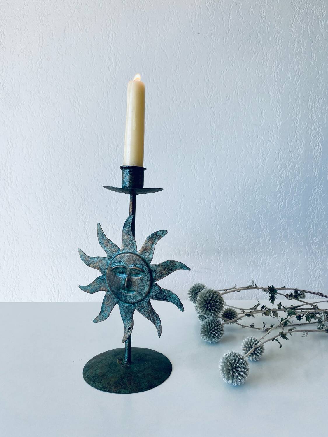 Sun candle holder