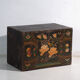Antique chest painted in pine wood – China, around 1900