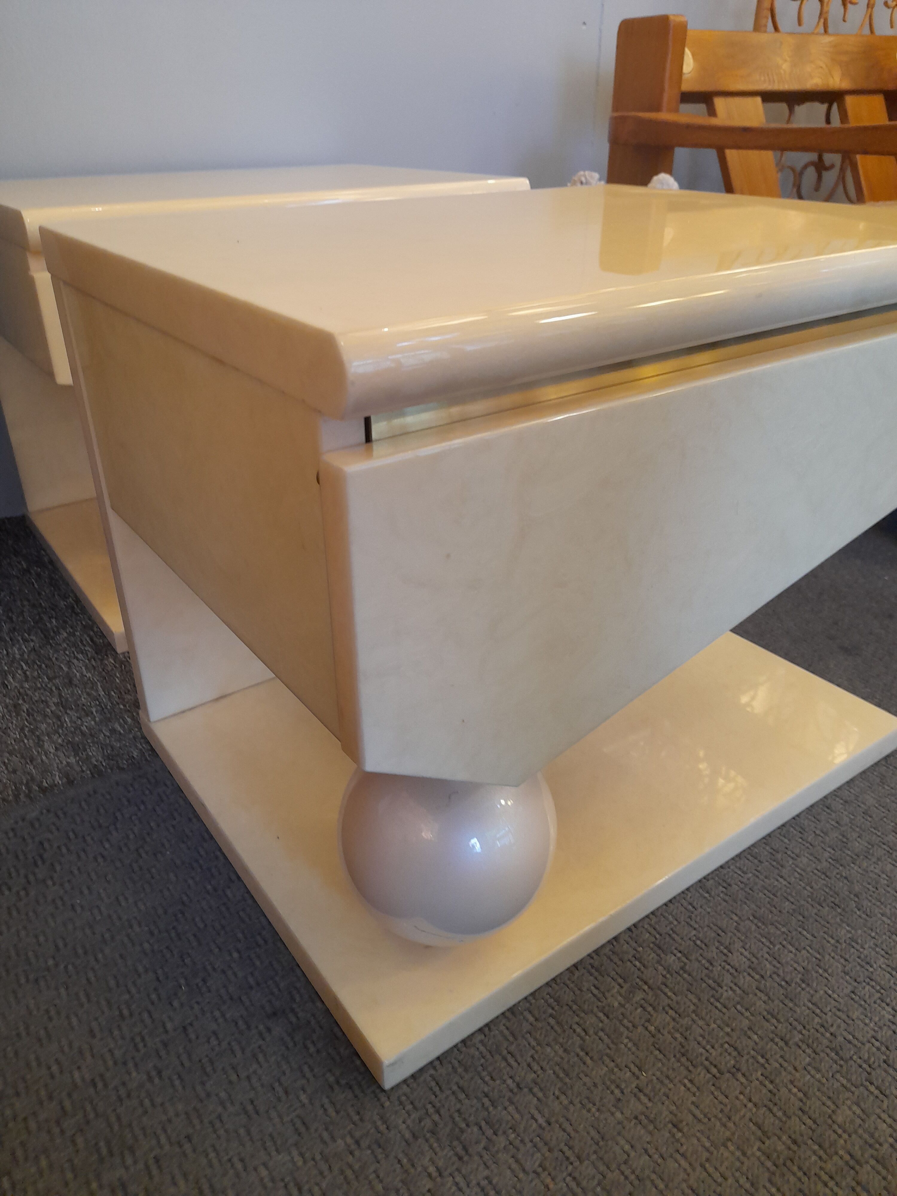 Typical pair of bedside tables from the 80s