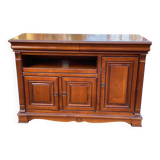 Louis Philippe country wooden sideboard with 2 drawers and 3 doors 126cm