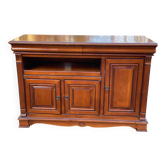 Buffet Louis Philippe campagnard en bois avec 2 tiroirs et 3 portes 126cm