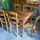 Bresse farmhouse table in walnut