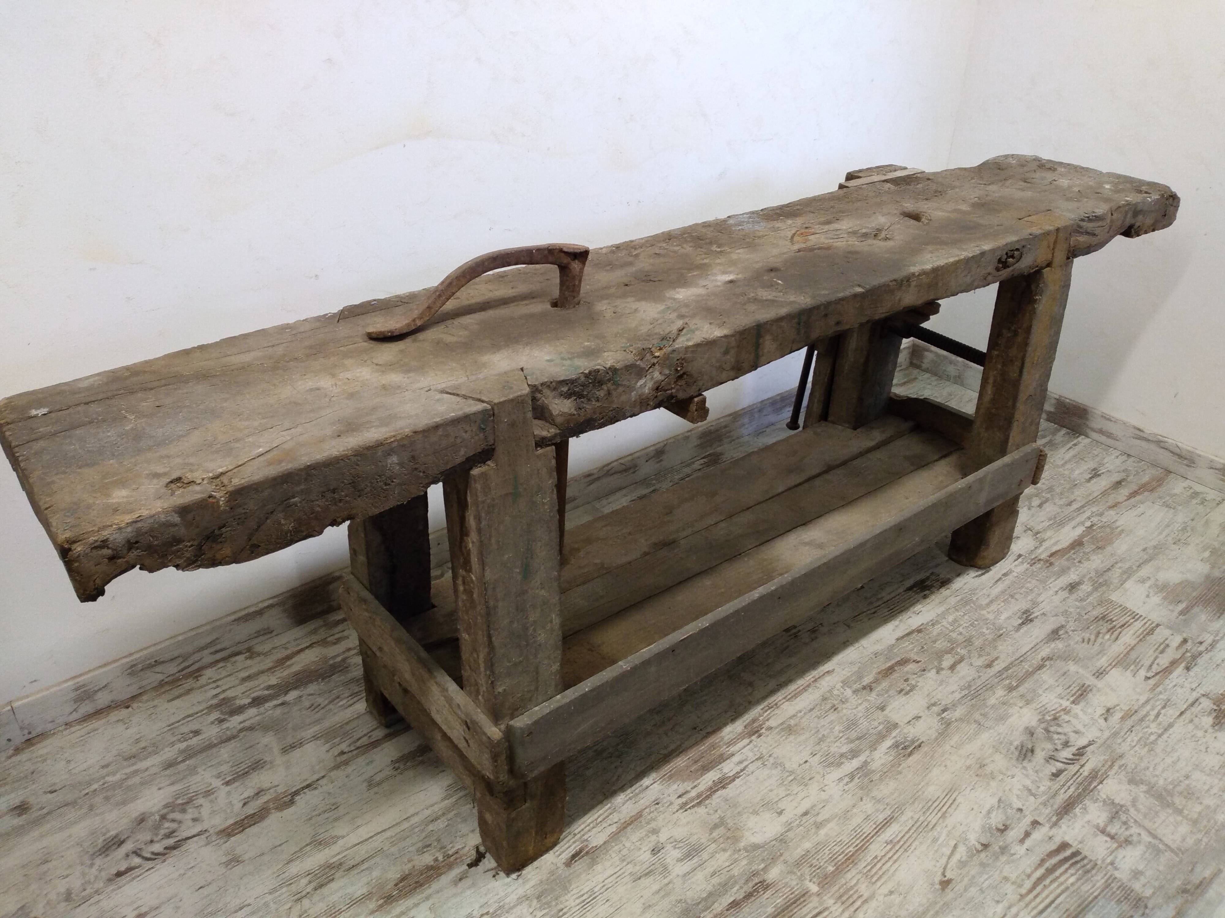 Old carpenter's workbench