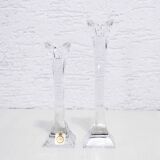 Pair of Nachtmann crystal candlesticks