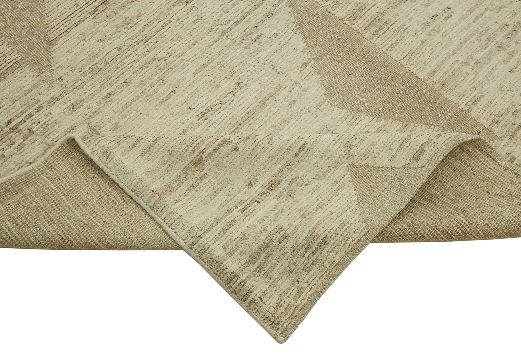 Handmade Tribal Decorative 311 cm x 417 cm Beige Wool Carpet