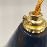 Enameled sheet metal cone pendant light