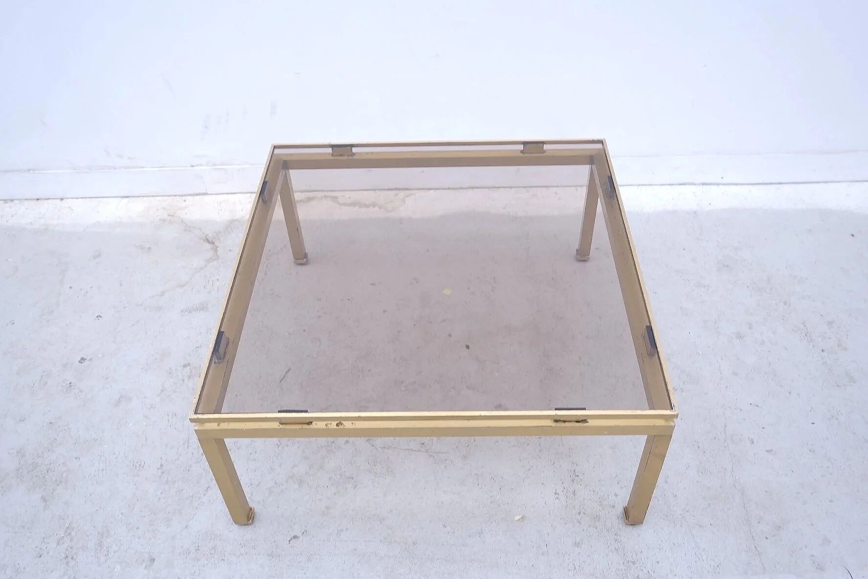 Brass coffee table by Guy Lefevre for Maison Jansen, 1960