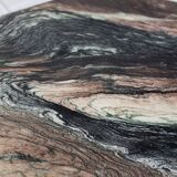 Octagonal coffee table in Cipollino Italian marble, 1980