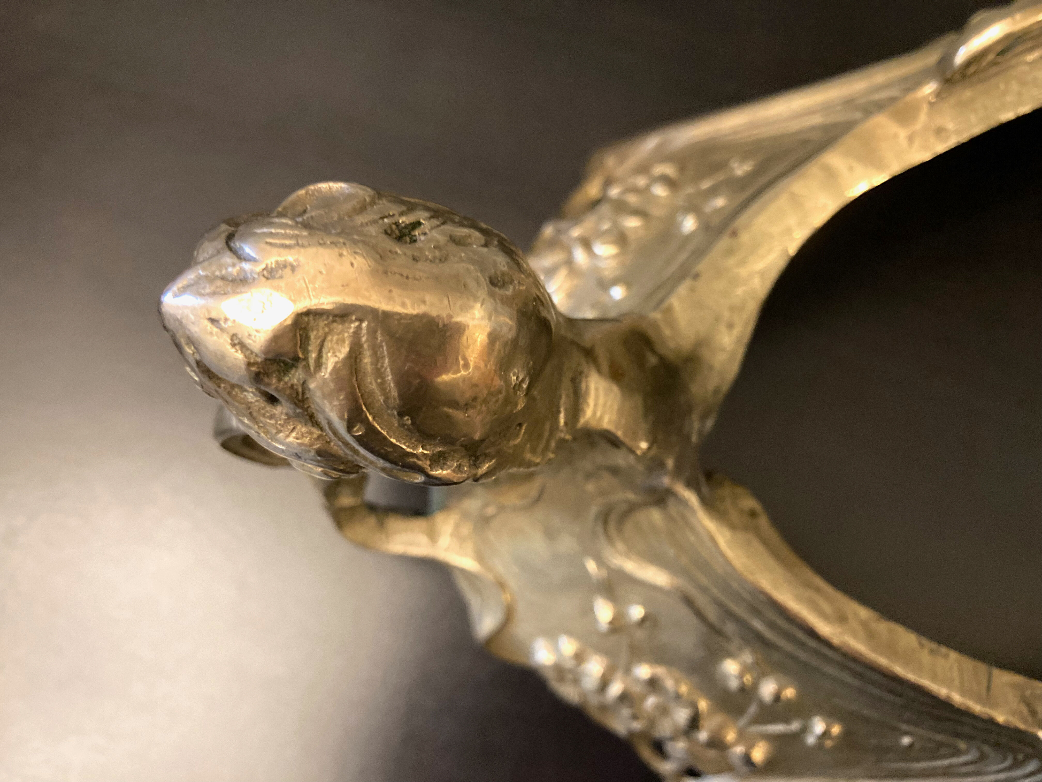 Large planter in gilded bronze Art nouvelles