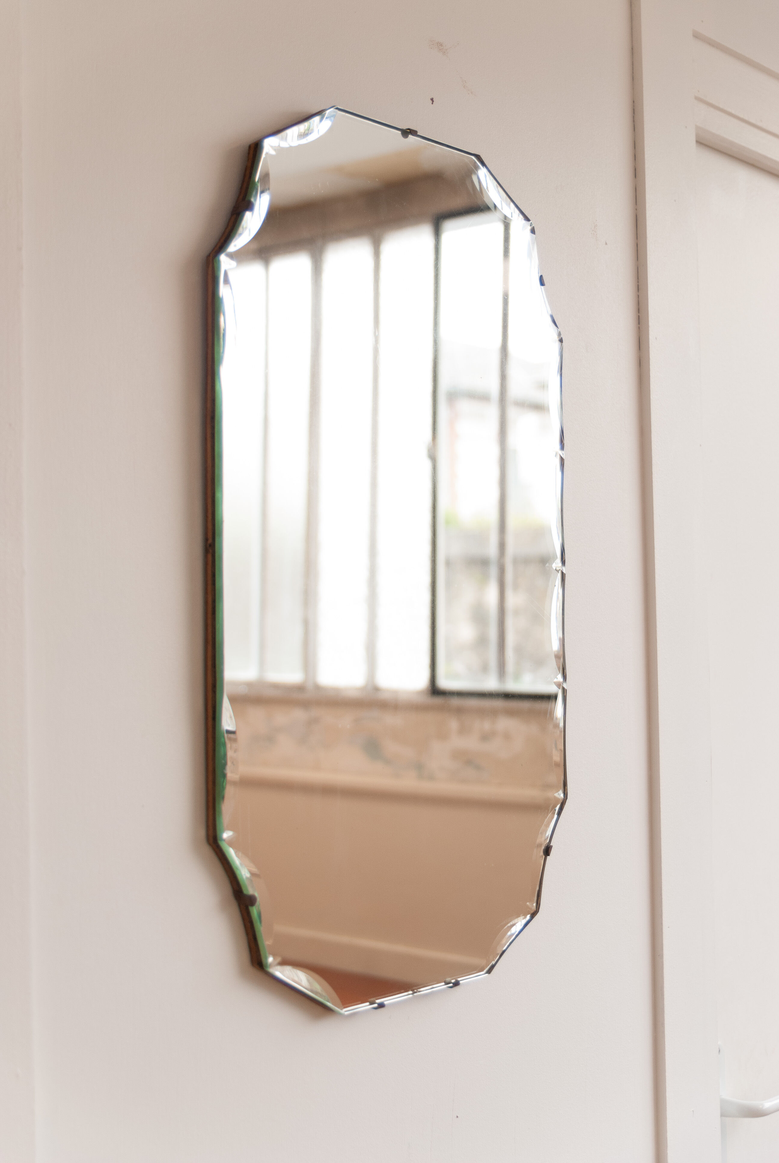 Bevelled mirror 30s 33x56cm