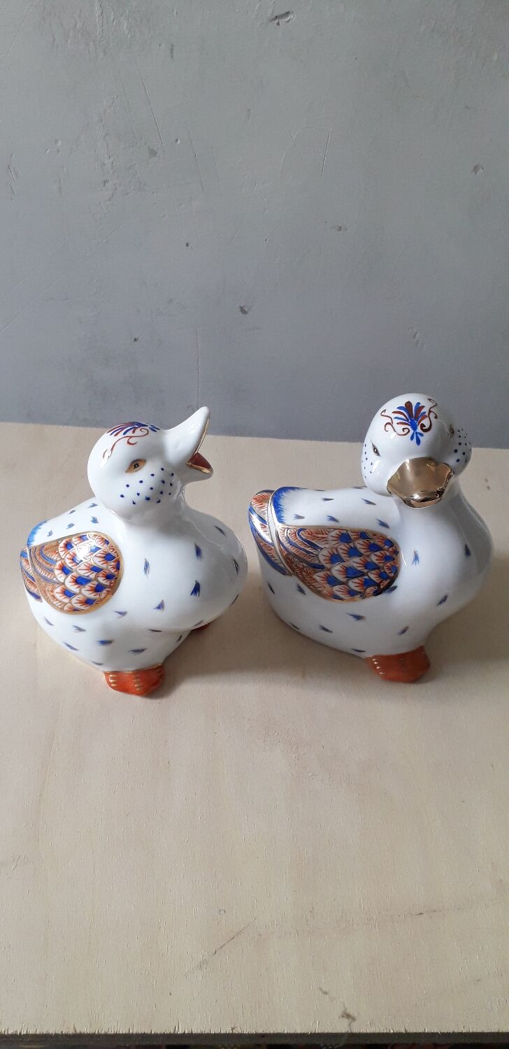 Couple of fine porcelain ducks
