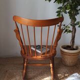Vintage turned wood rocking chair