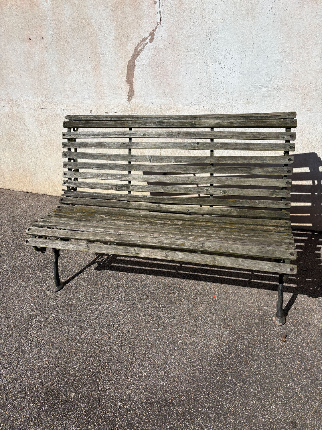 Vintage garden bench for 2 people