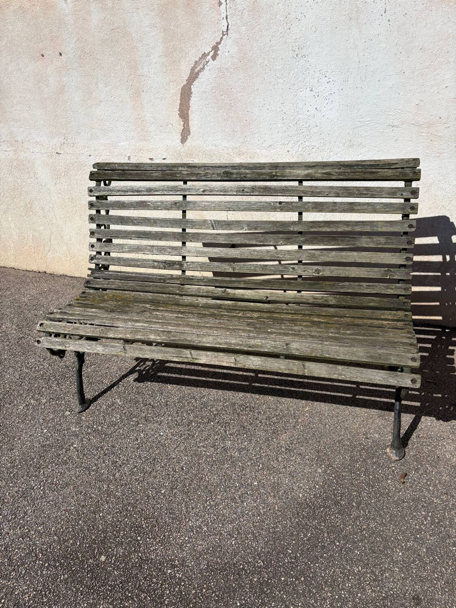 Vintage garden bench for 2 people