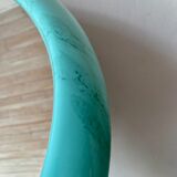 Oval mirror 80s marbled effect