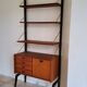 Adjustable wooden floor shelf, Louis Van Teeffelen - 1960