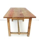 Solid wood farm table