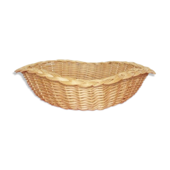 70s vintage wicker square basket