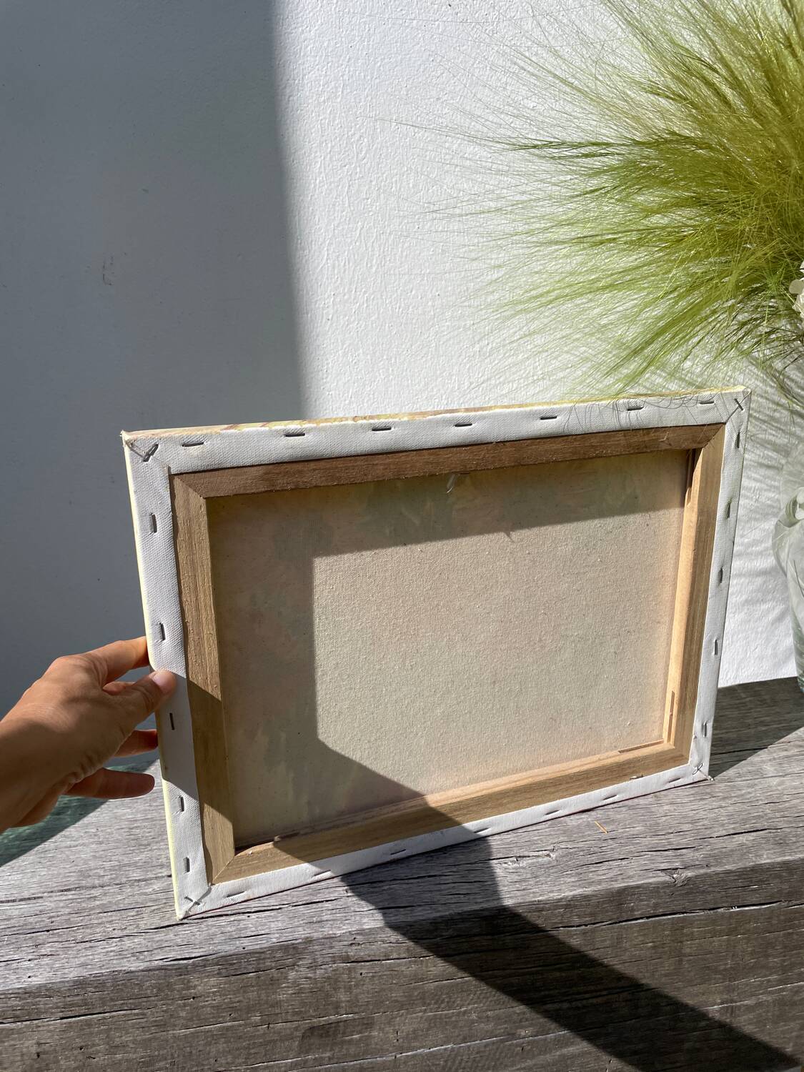 Oil on canvas of a bouquet of sunflowers