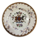 Assiette en Porcelaine Samson Armorié Blason