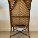 Old rattan armchair
