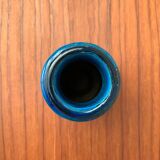 Mid-century Italian Rimini Blu ceramic vase by Aldo Londi for Bitossi.