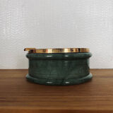 Green alabaster ashtray