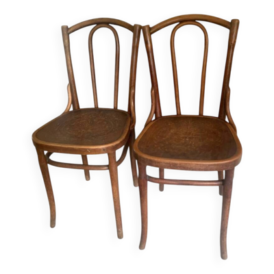 2 chaises bistrots Jacob & Josef Kohn