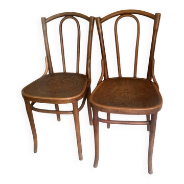 2 bistro chairs by Jacob & Josef Kohn