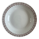 Presentation plate with a brown pattern