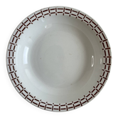 Plat de présentation motif brun