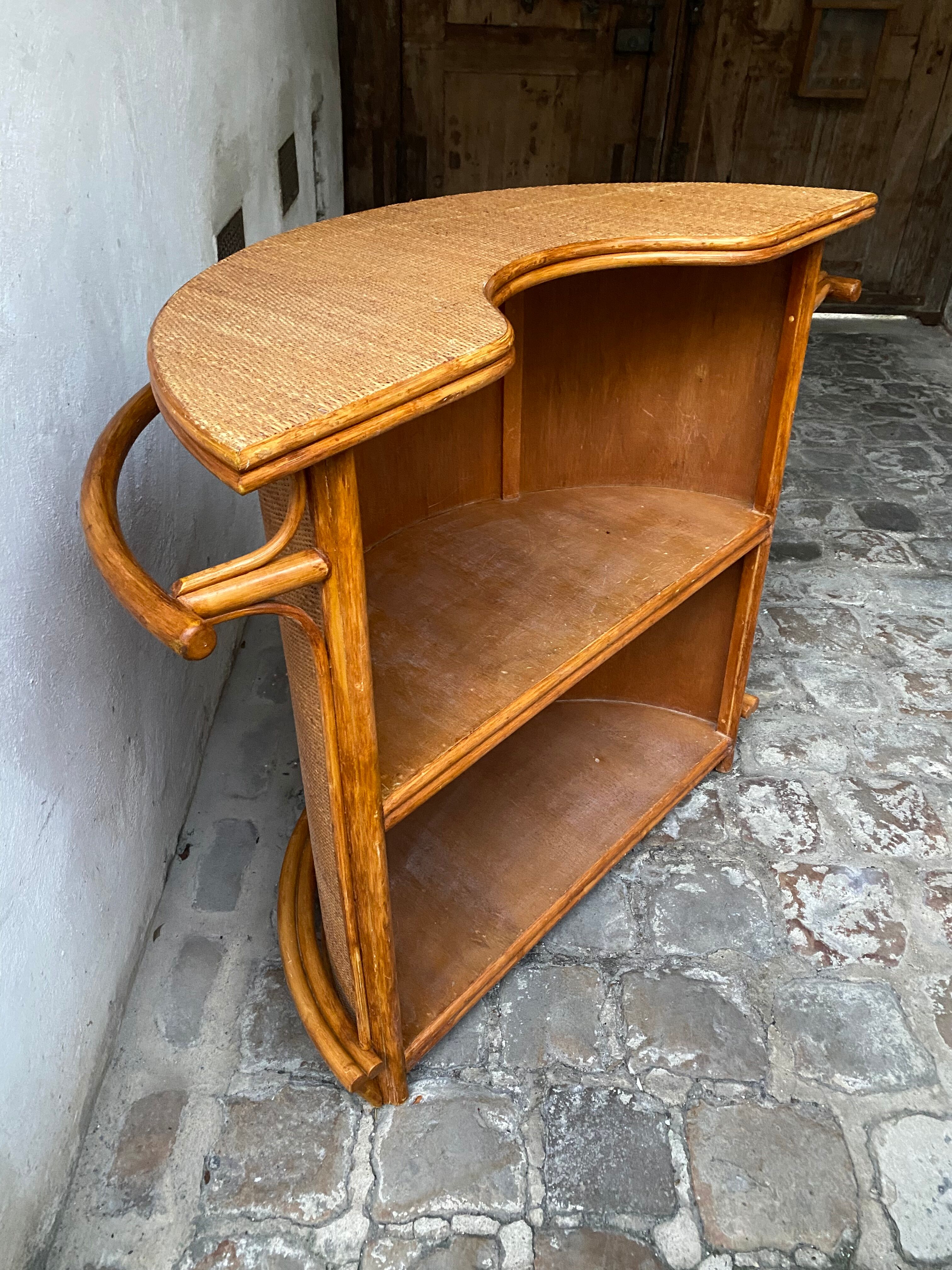 Bamboo and rattan bar furniture